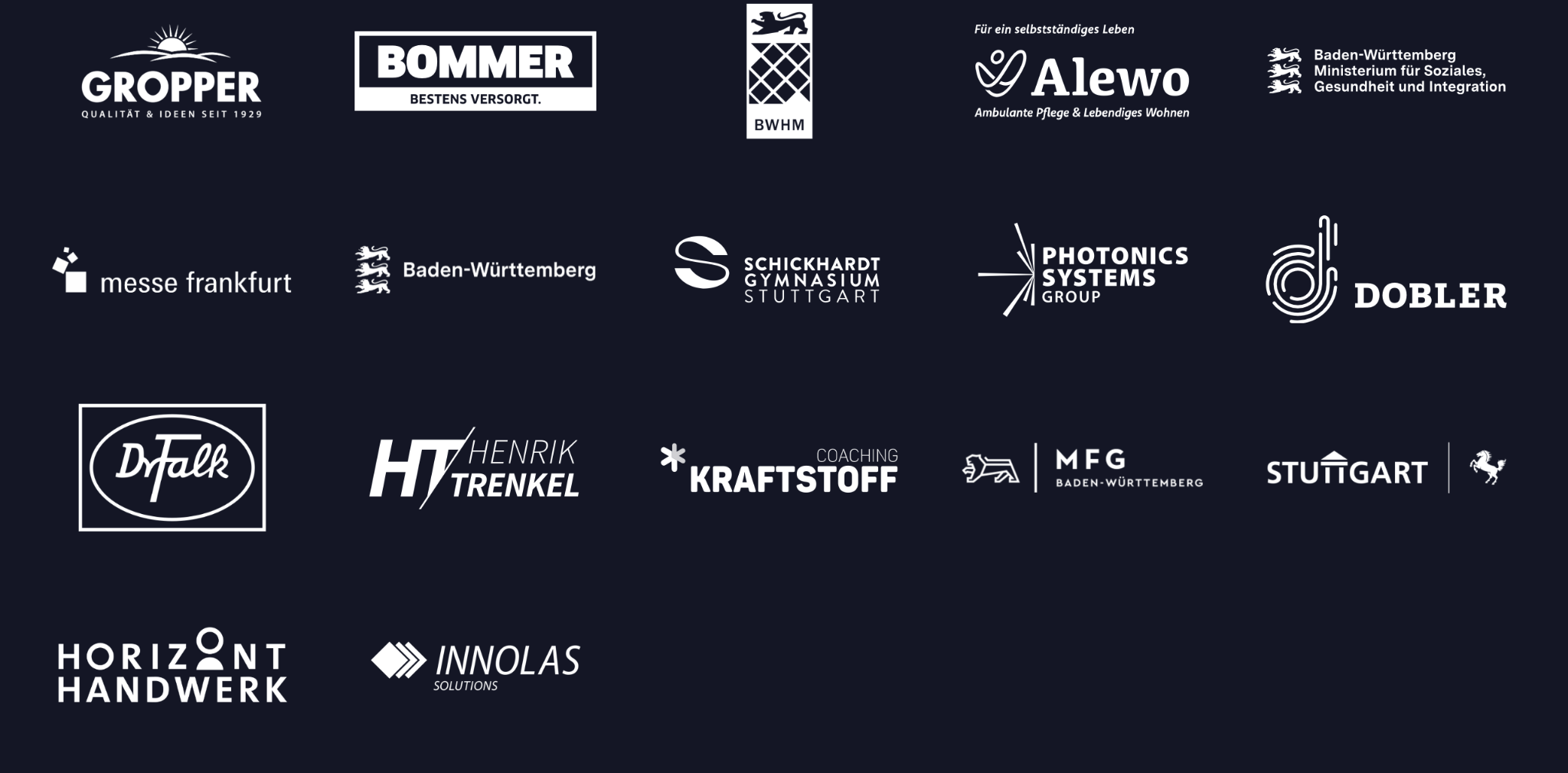 Ausgewählte Kundenlogos von neckarfreunde, Teil 1