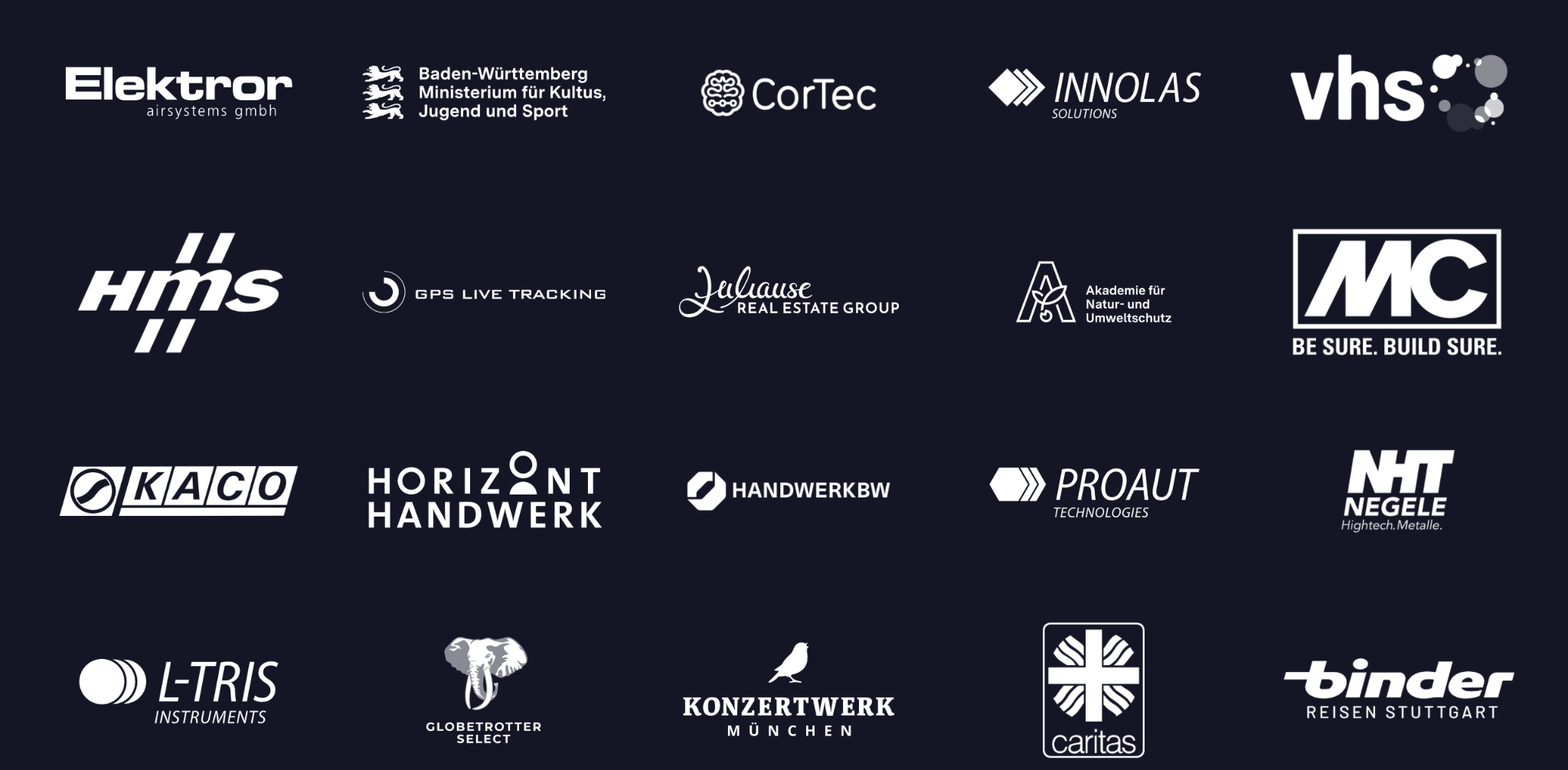 Ausgewählte Kundenlogos von neckarfreunde, Teil 2