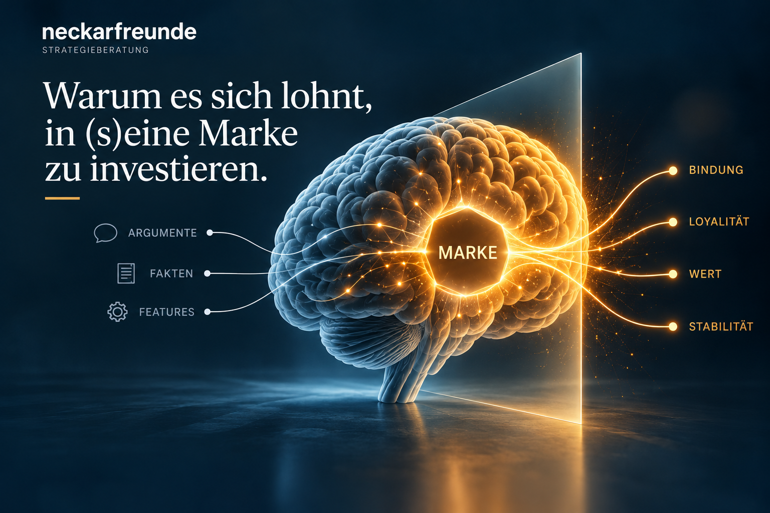 Markenwirkung: Argumente, Fakten und Features treffen auf Bindung, Loyalität, Wert und Stabilität